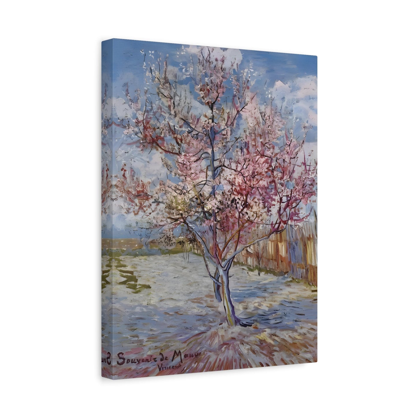 Pink Peach Tree Canvas van Gogh Wall Art Print Reproduction - YesArtYes