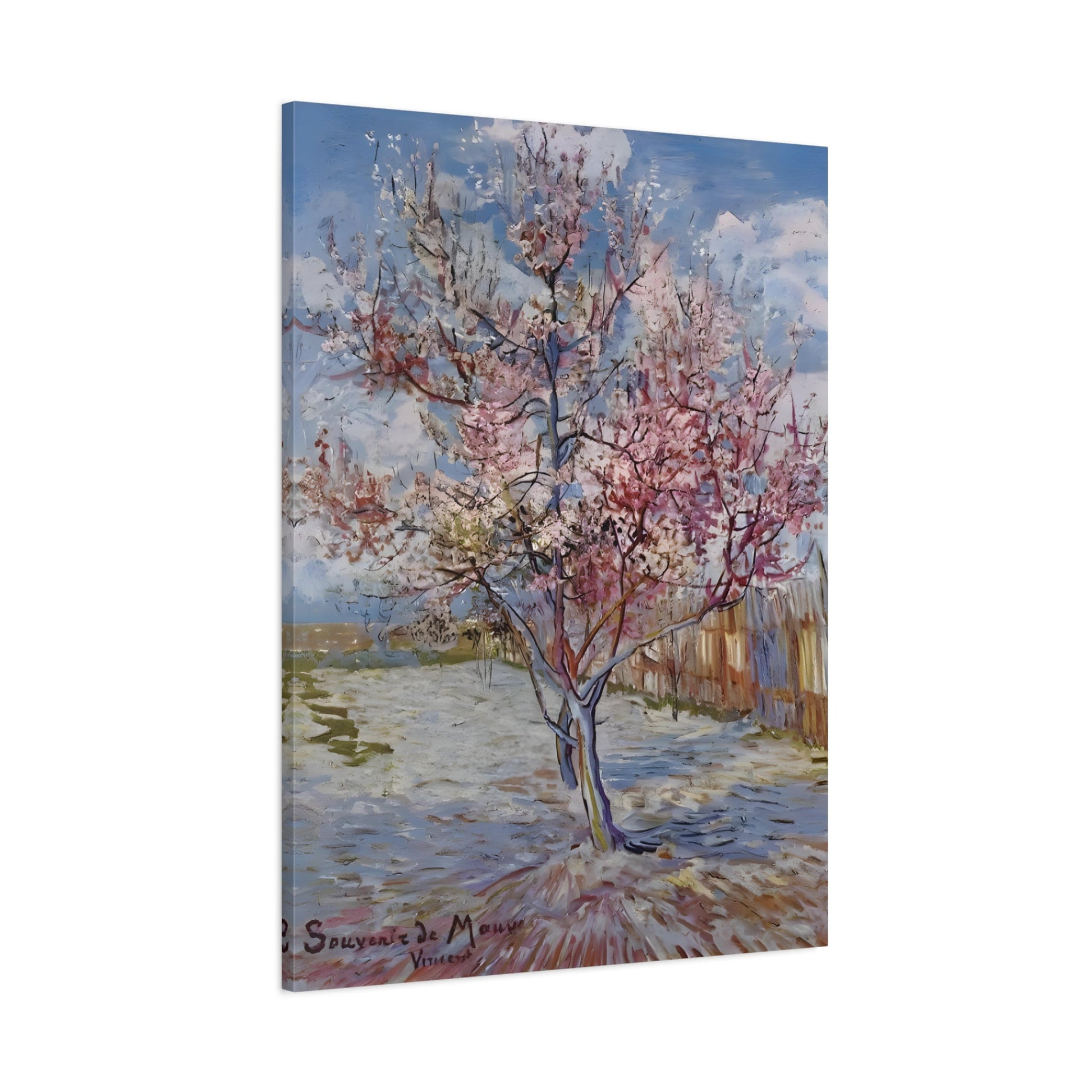 Pink Peach Tree Canvas van Gogh Wall Art Print Reproduction - YesArtYes