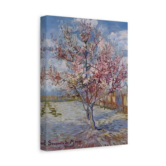 Pink Peach Tree Canvas van Gogh Wall Art Print Reproduction - YesArtYes