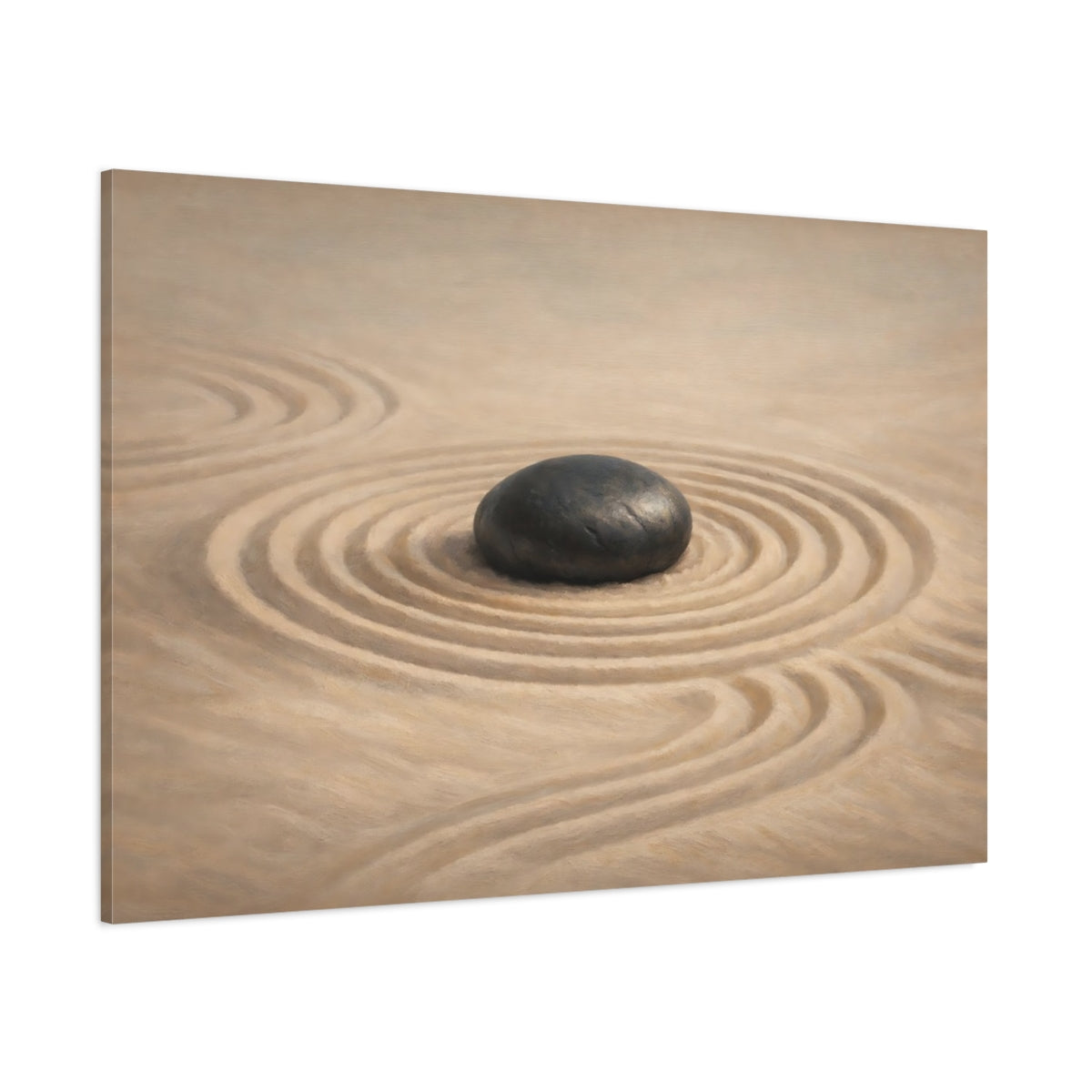 Main Mockup. Pop Art Zen Sand Pattern Calm shown as stretched canvas wall art