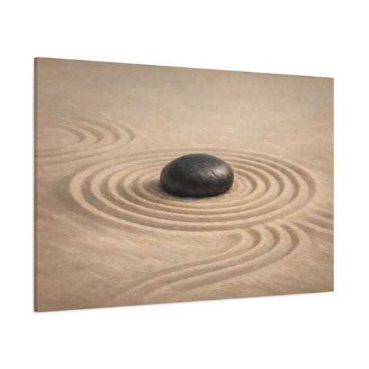 Main Mockup. Pop Art Zen Sand Pattern Calm shown as stretched canvas wall art