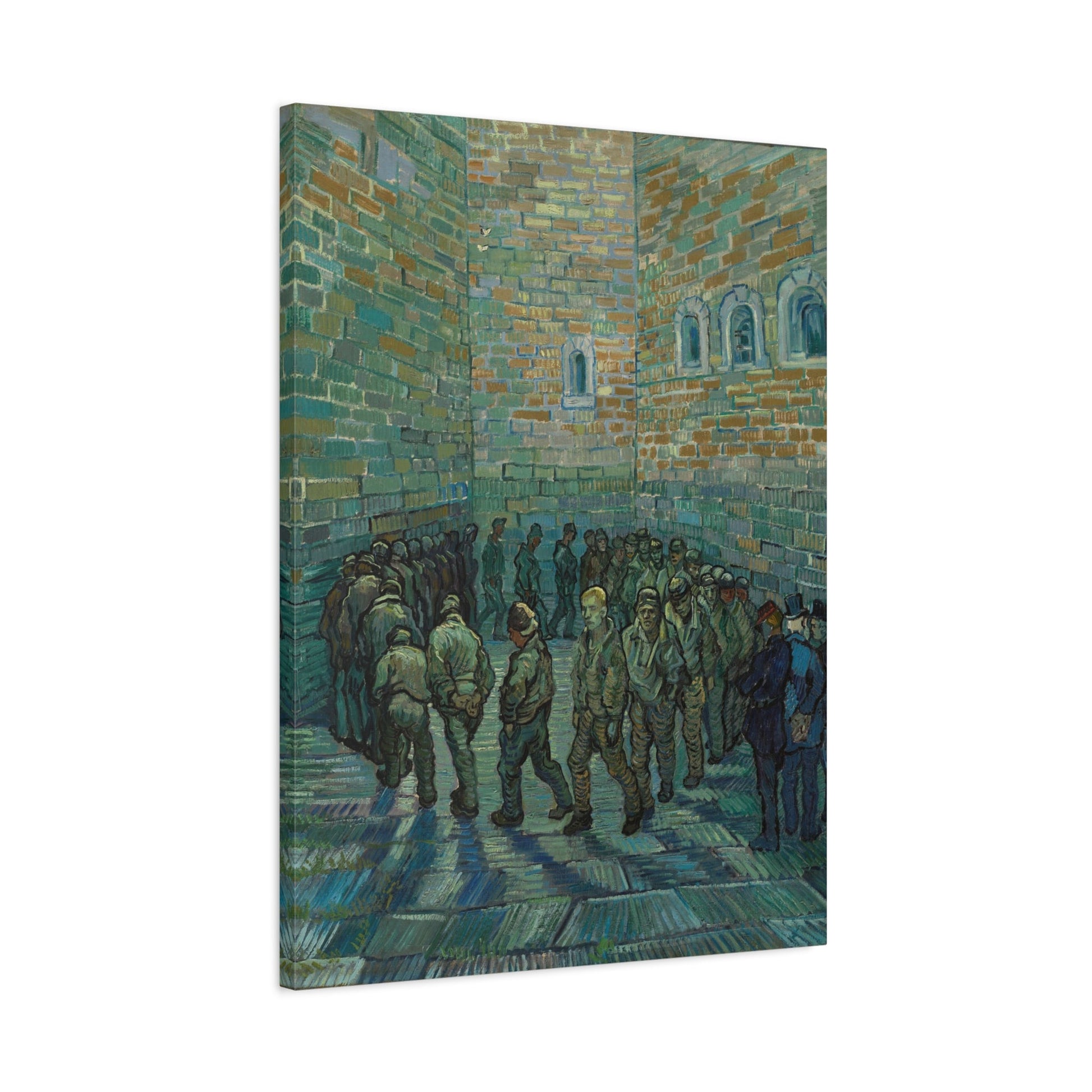 Prison Courtyard Canvas Van Gogh Wall Art Print Reproduction - YesArtYes