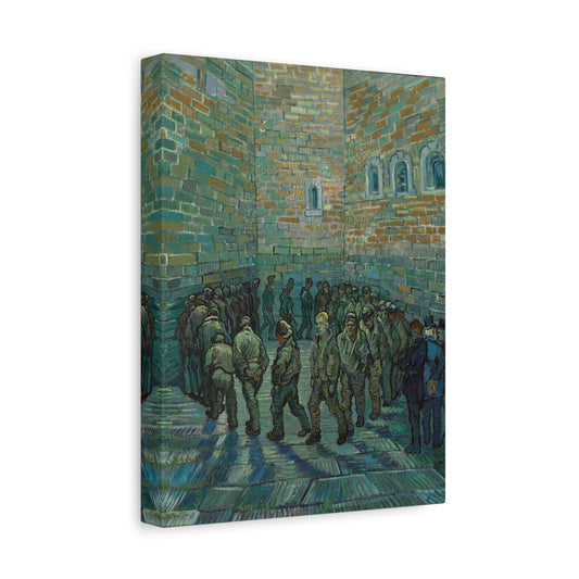 Prison Courtyard Canvas Van Gogh Wall Art Print Reproduction - YesArtYes
