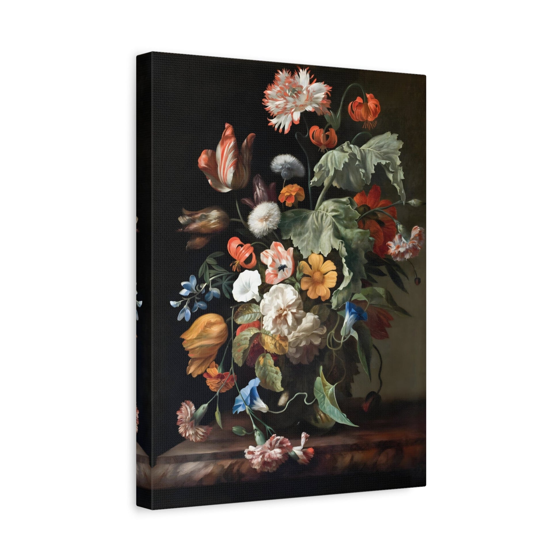 Rachel Ruysch Still Life Moody Flowers - Vintage Canvas Wall Art Print