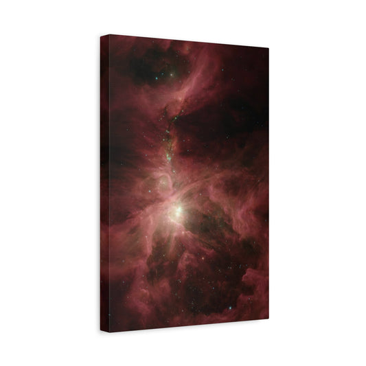 Radiant Nebula Spectrum Wall Art - A Vivid Red NASA Universe Canvas Print