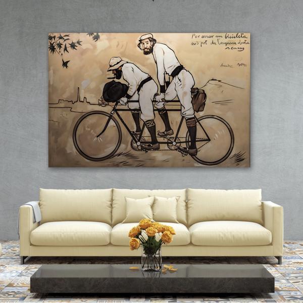 Ramon Casas Spain Canvas Print - Pere Romeu Tandem Wall Art - YesArtYes