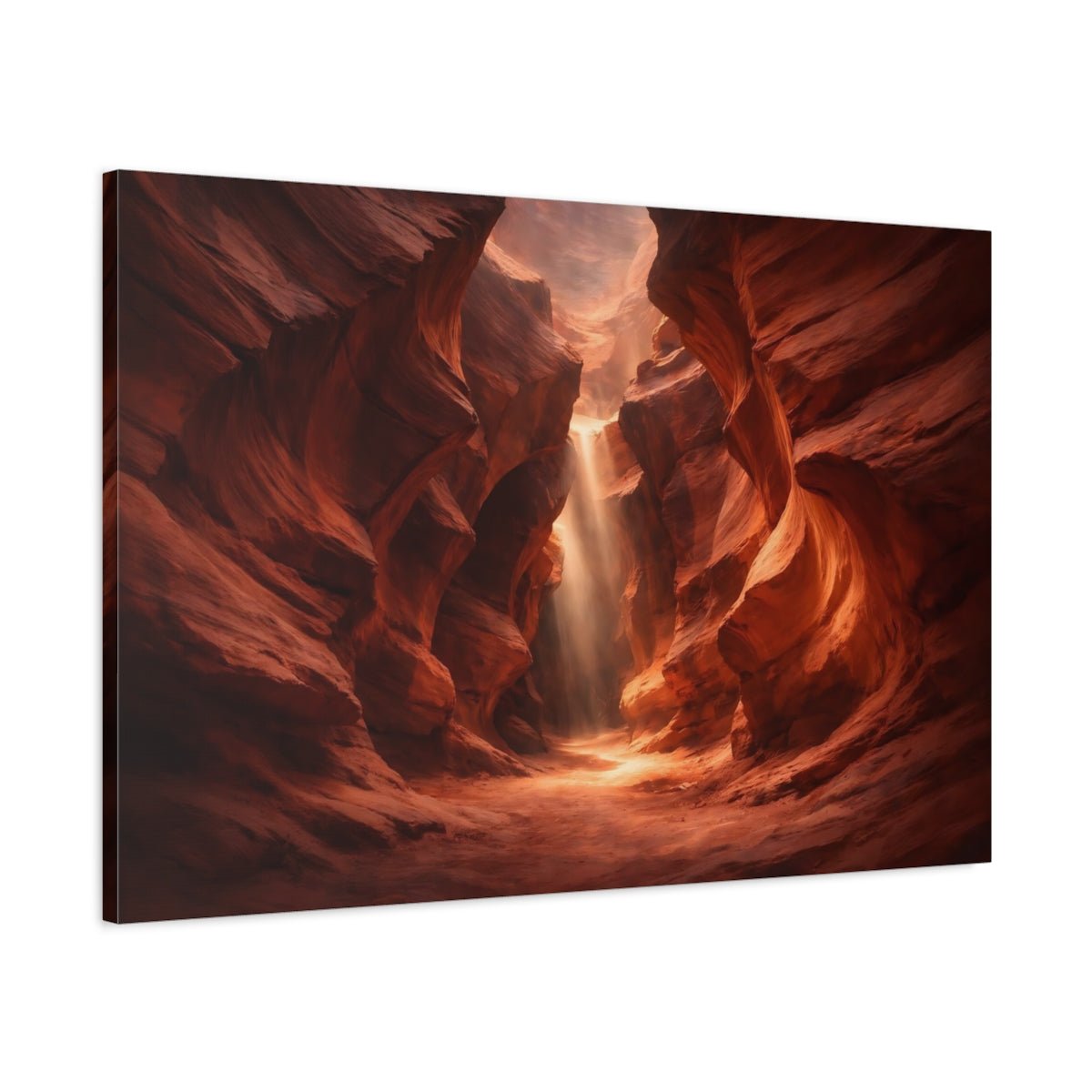 Red Canyon Slot Nature - Canvas Wall Art Print - YesArtYes