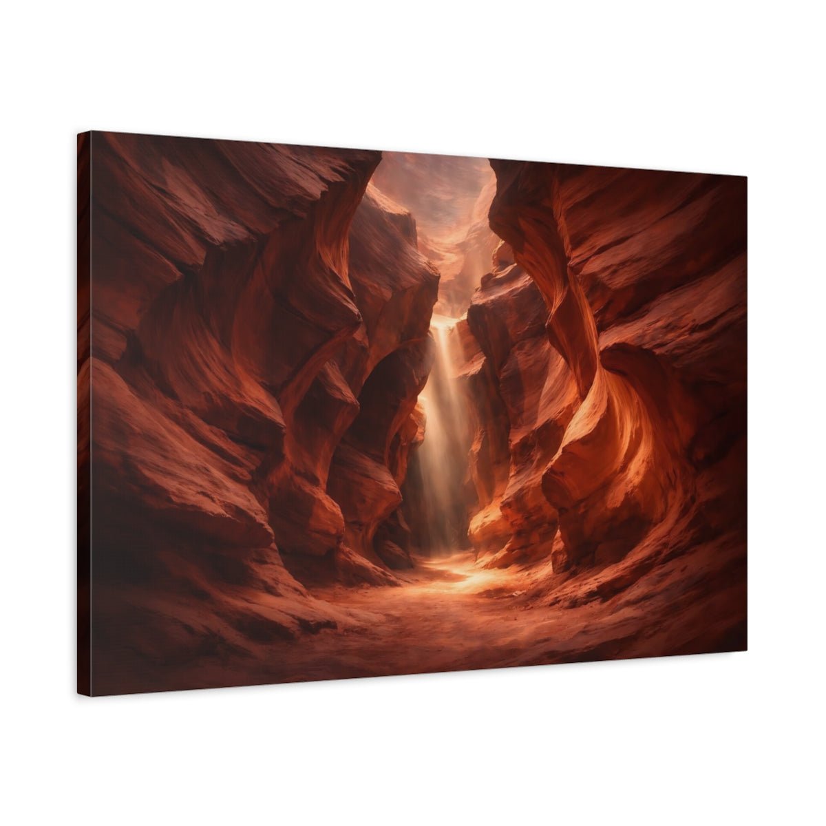 Red Canyon Slot Nature - Canvas Wall Art Print - YesArtYes