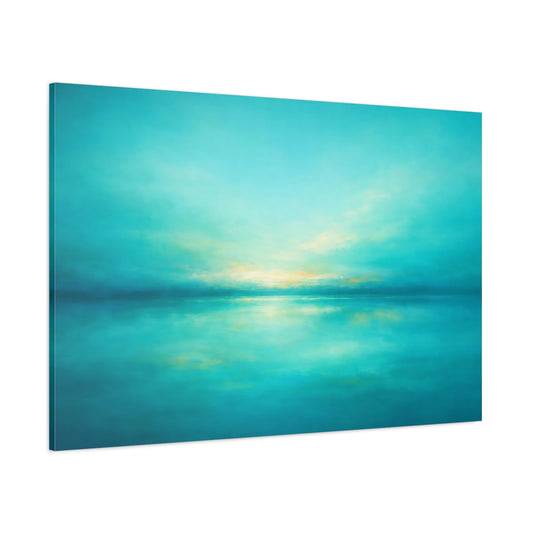 Refined Texture Abstract Turquoise shown as stretched canvas wall art