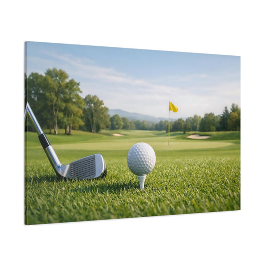 Refined Texture Golf shown as stretched canvas wall art