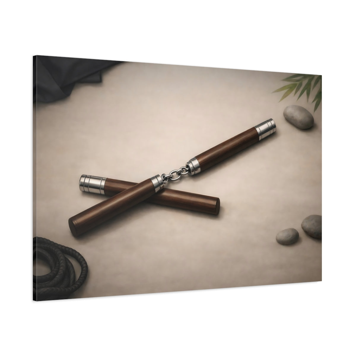Refined Texture Nunchaku shown as stretched canvas wall art