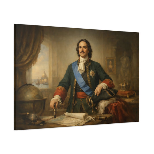 Refined Texture Peter The Great shown as stretched canvas wall art