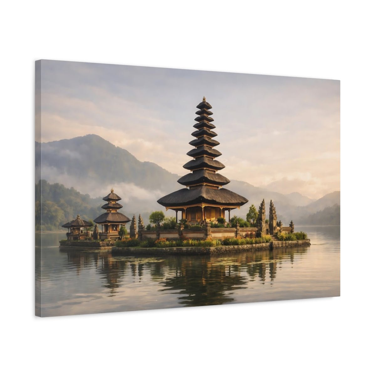Religious Temple Balinese - Canvas Wall Art Print - YesArtYes