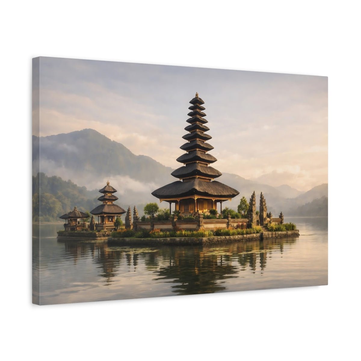 Religious Temple Balinese - Canvas Wall Art Print - YesArtYes