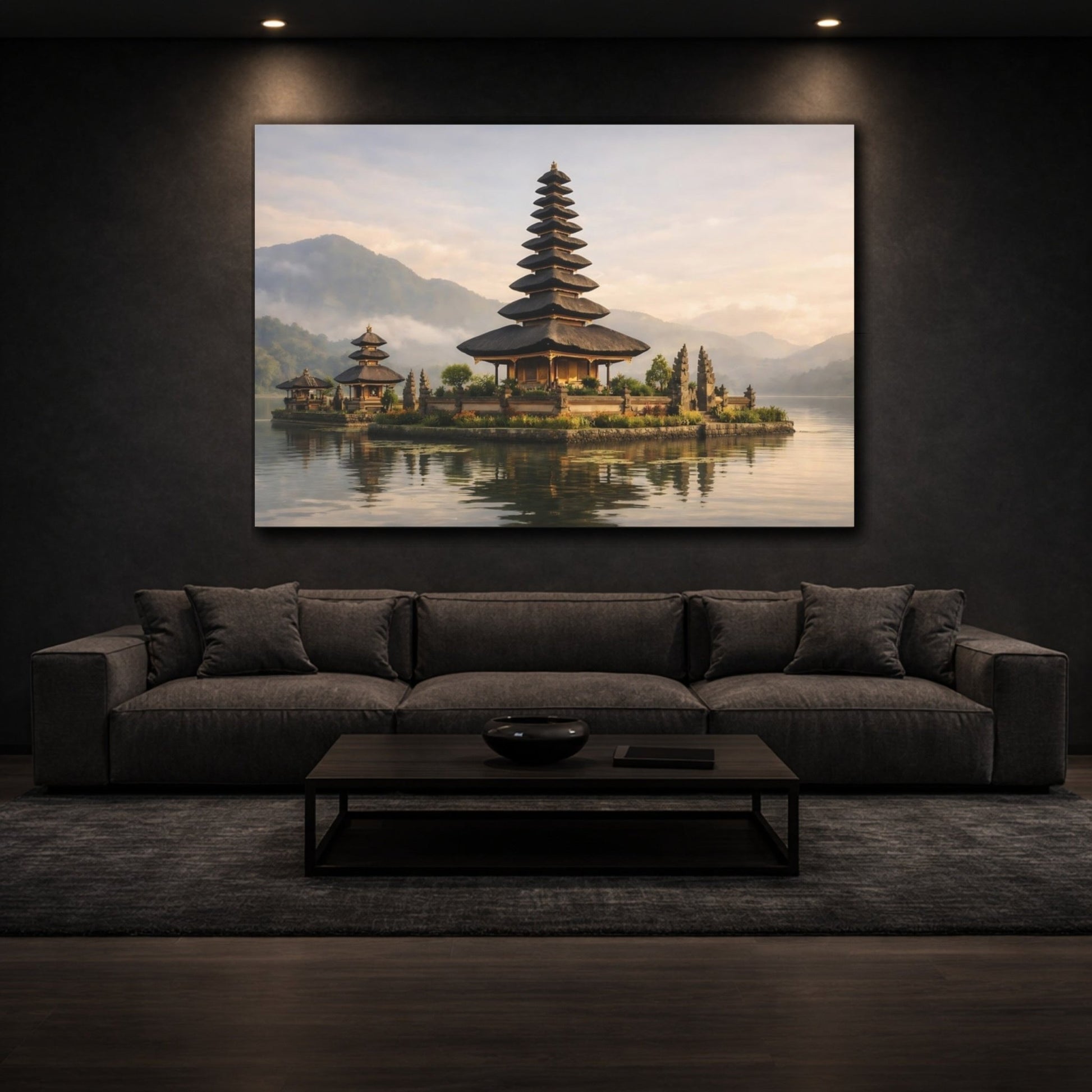 Religious Temple Balinese - Canvas Wall Art Print - YesArtYes