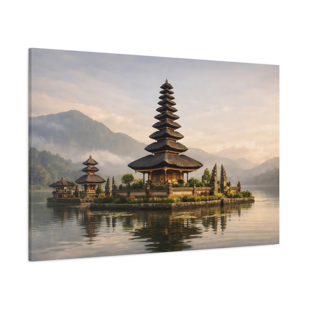 Religious Temple Balinese - Canvas Wall Art Print - YesArtYes