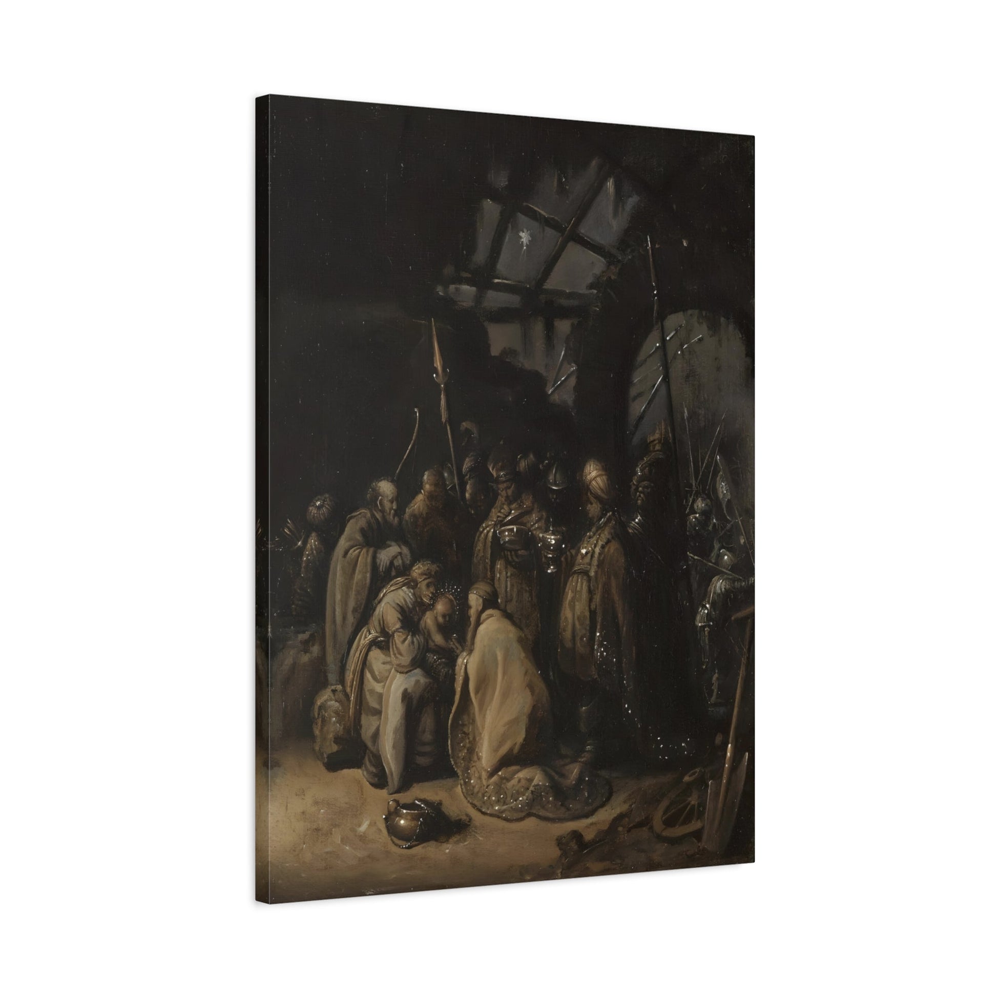 Rembrandt Adoration of the Kings - Canvas Wall Art Print