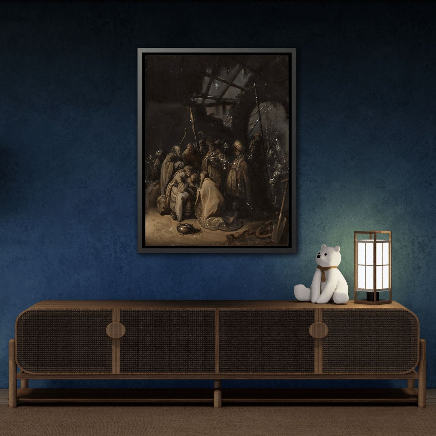 Rembrandt Adoration of the Kings - Famous Canvas Wall Art Prints