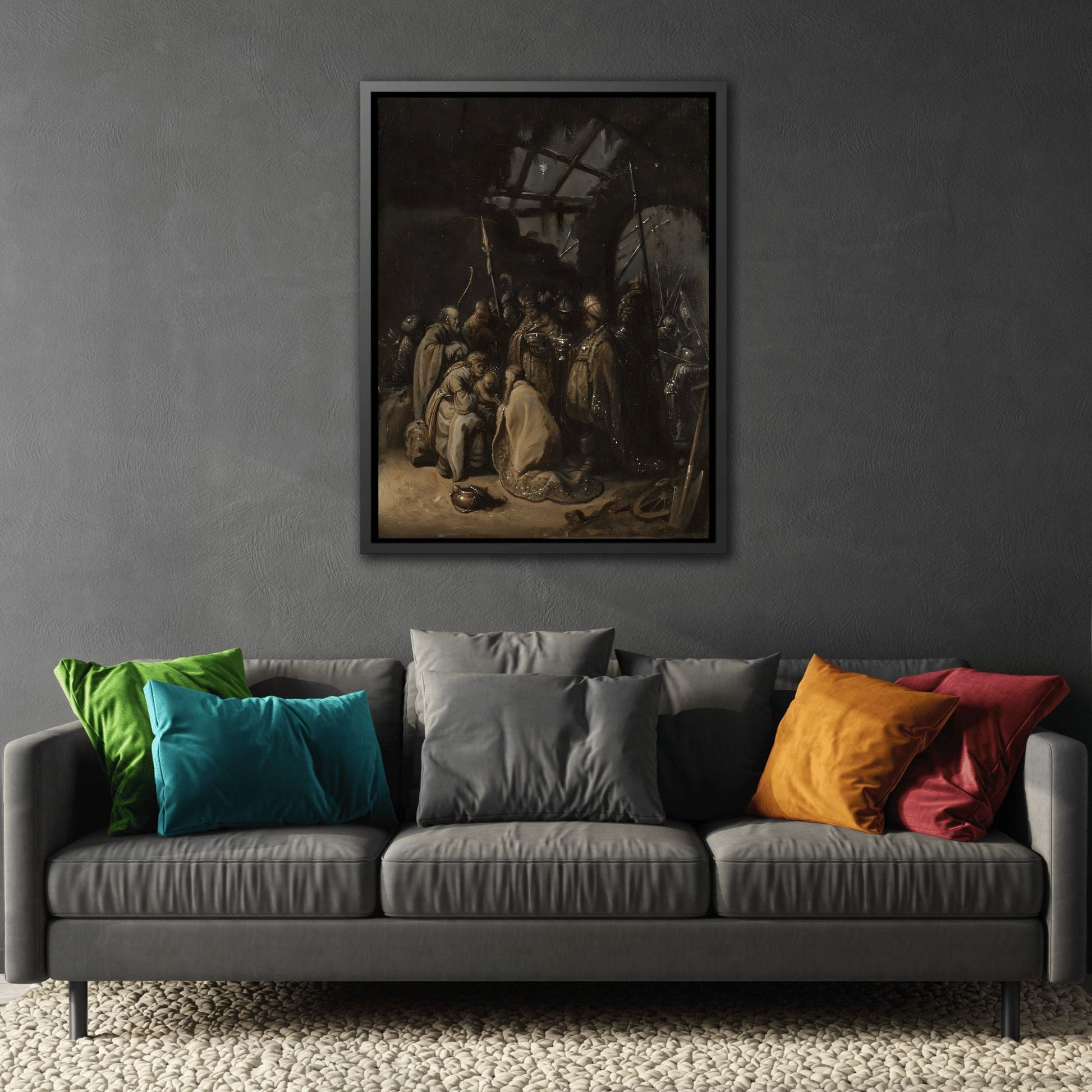 Rembrandt Adoration of the Kings - Famous Canvas Wall Art Prints