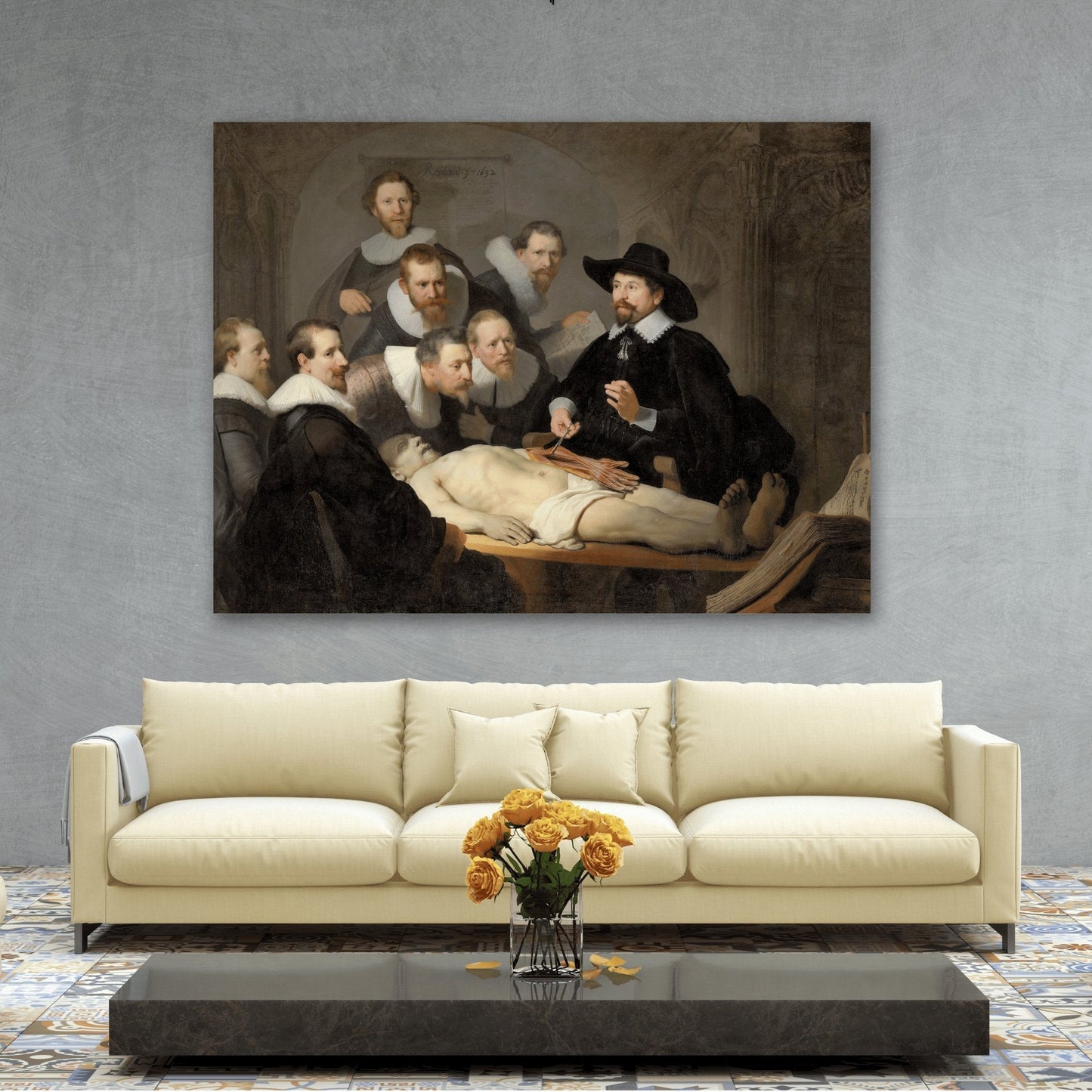 Rembrandt Anatomy Lesson - Canvas Wall Art Print Reproduction