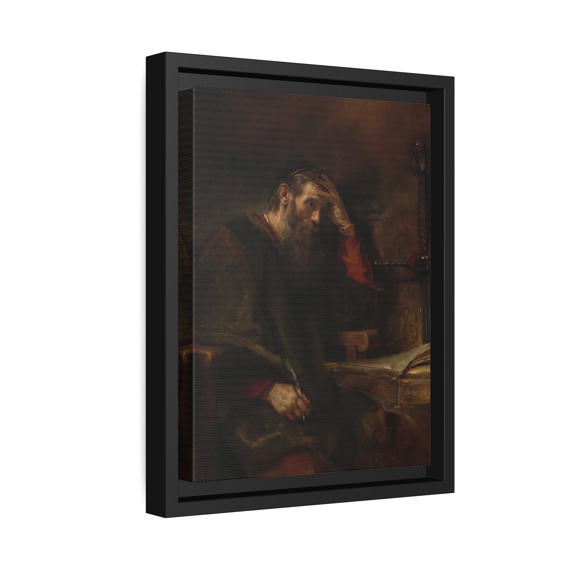 Rembrandt Apostle Paul - Framed Canvas Art Reproduction