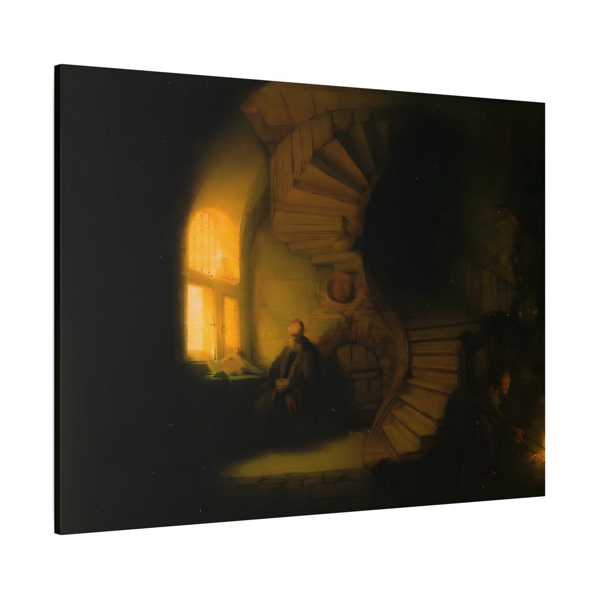 Rembrandt Canvas Wall Art Print - Philosopher in Meditation Reproduction - YesArtYes