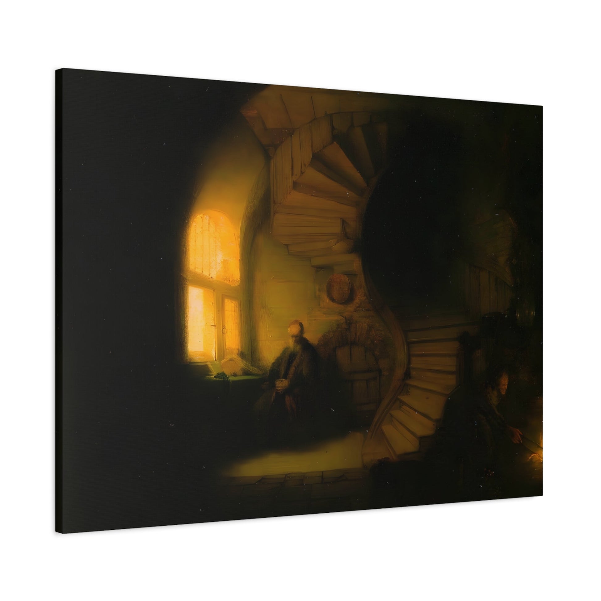 Rembrandt Canvas Wall Art Print - Philosopher in Meditation Reproduction - YesArtYes