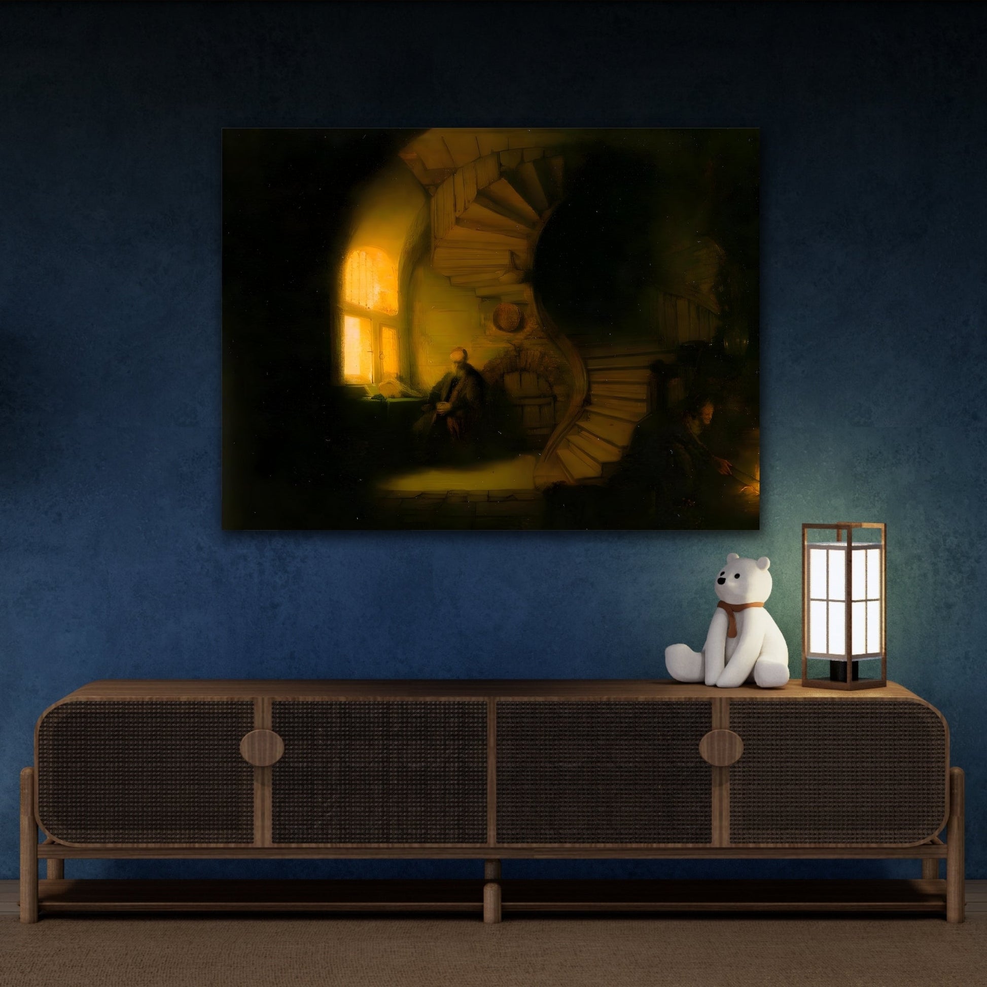 Rembrandt Canvas Wall Art Print - Philosopher in Meditation Reproduction - YesArtYes