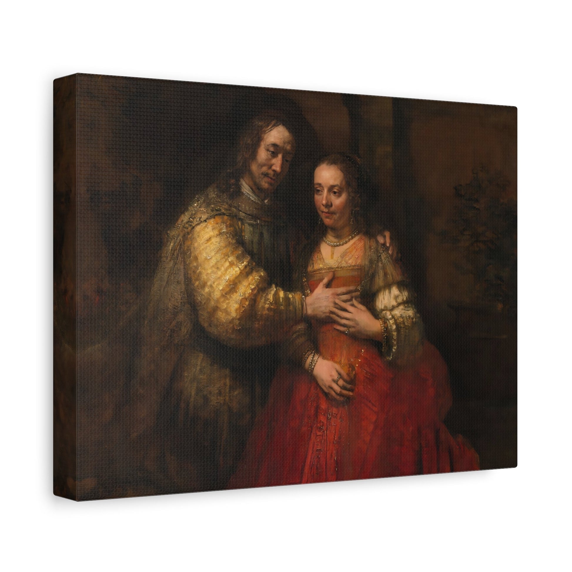 Rembrandt Jewish Bride - Canvas Wall Art Print Reproduction