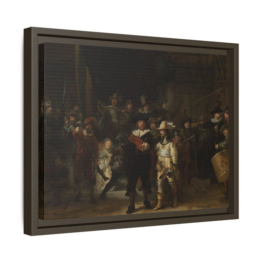 Rembrandt Night Watch Canvas Wall Art Print in Exclusive Frame - YesArtYes
