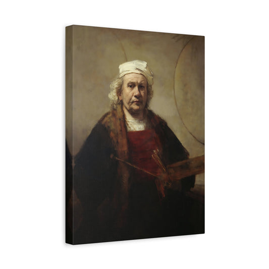 Rembrandt Self-Portrait Two Circles - Canvas Wall Art Print