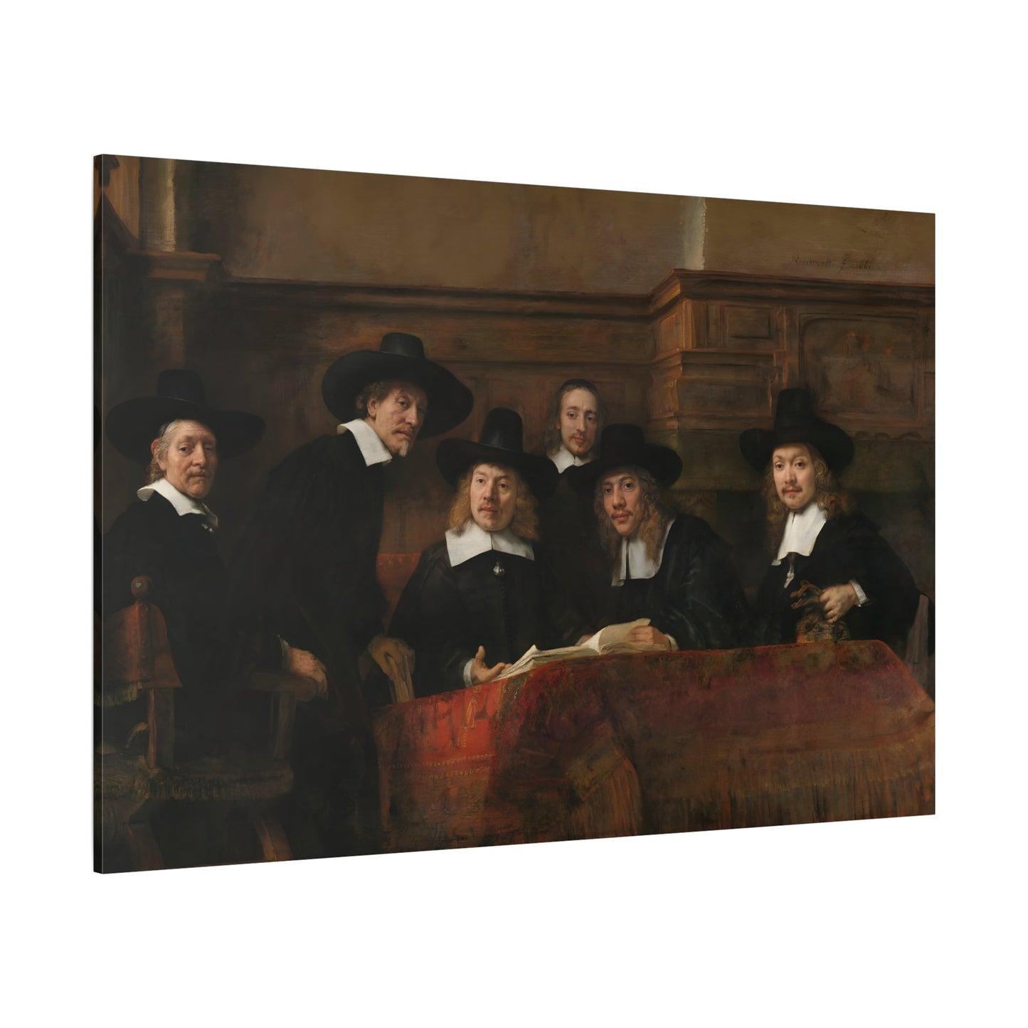 Rembrandt Syndics Drapers Guild - Canvas Wall Art Print Reproduction - YesArtYes