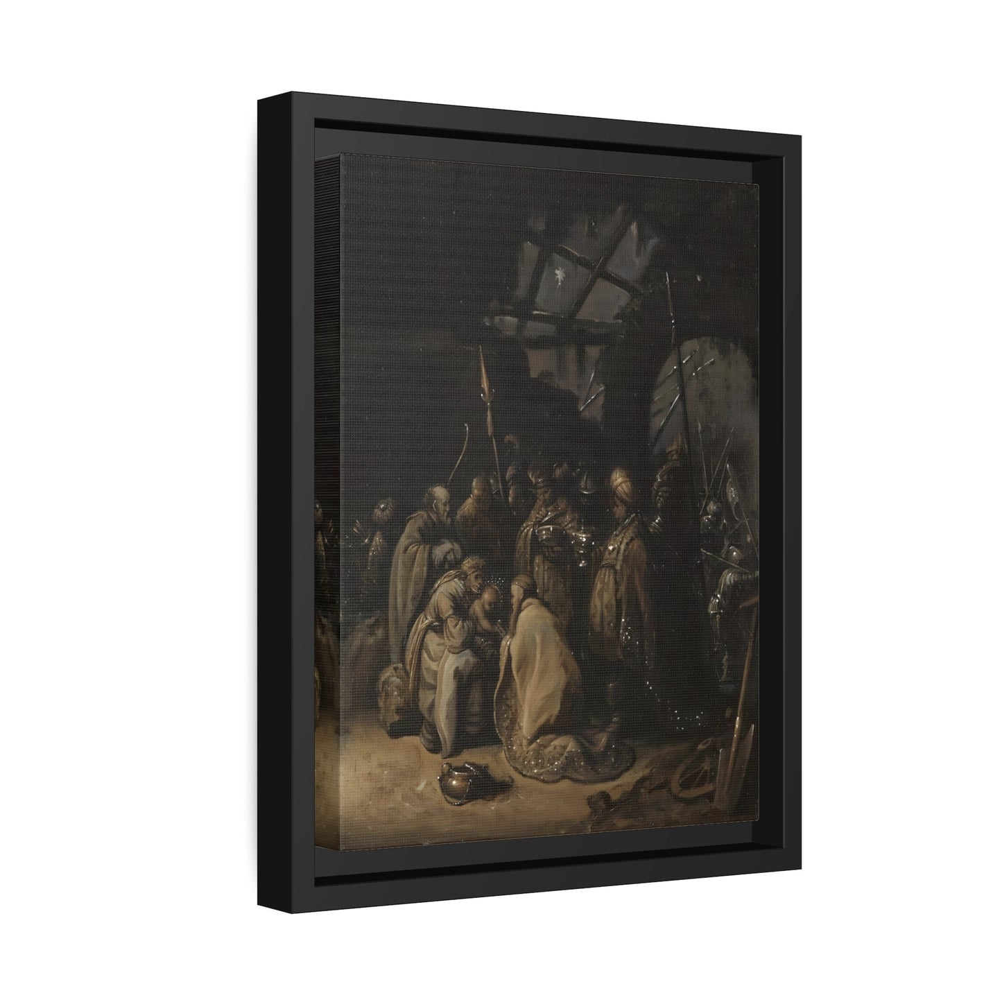 Rembrandt The Adoration of the Kings - Framed Canvas Art Reproduction