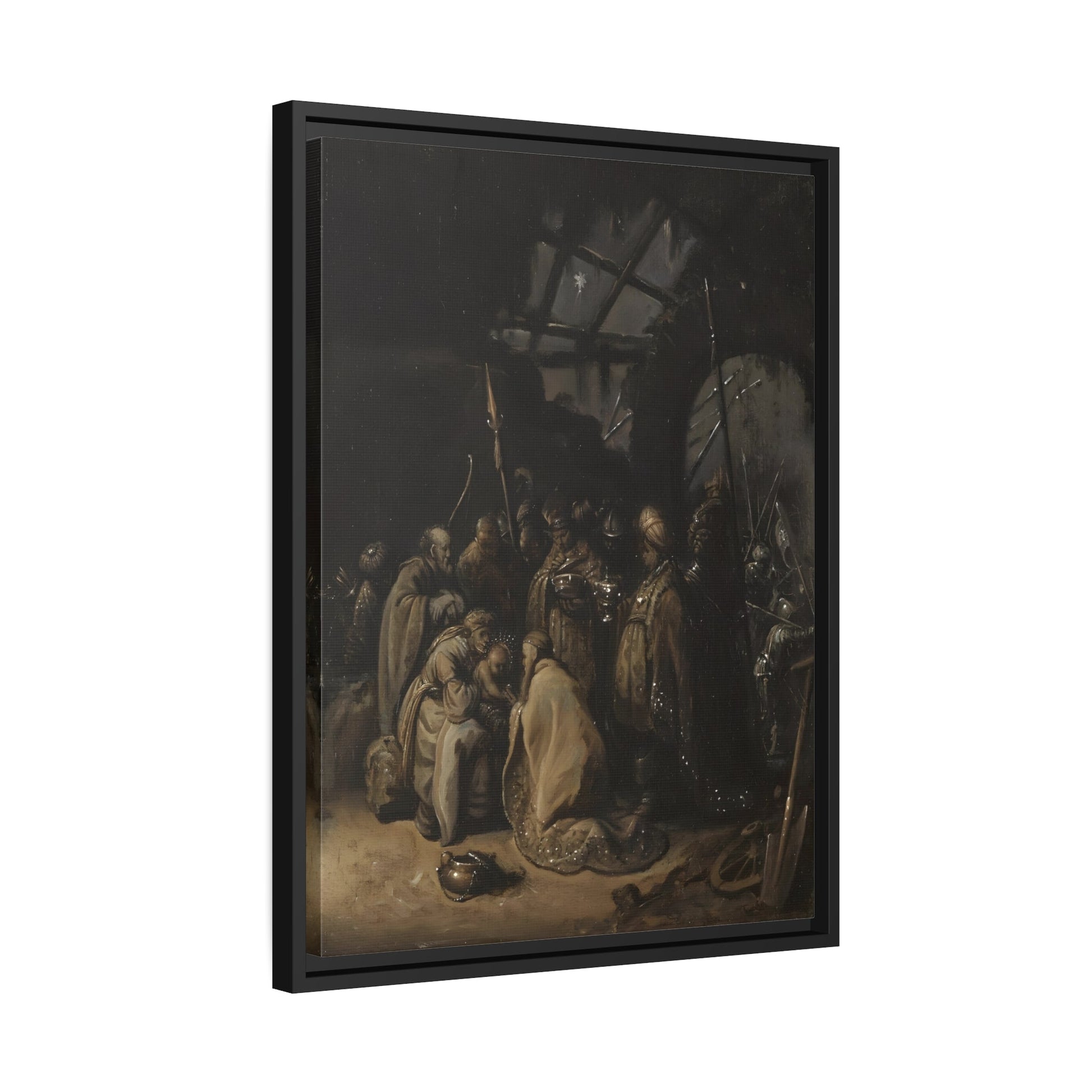 Rembrandt The Adoration of the Kings - Framed Canvas Art Reproduction