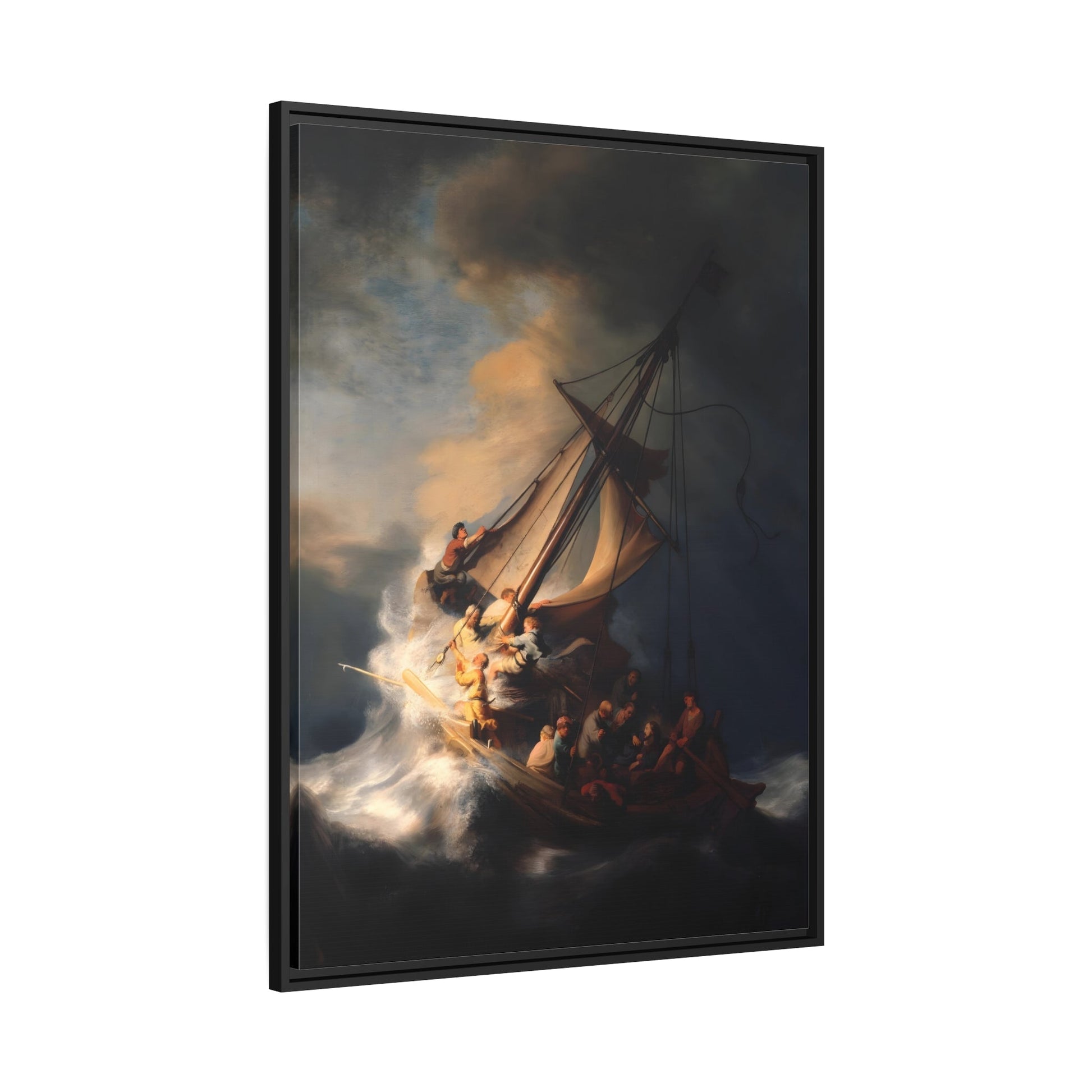 Rembrandt The Storm on the Sea of Galilee - Framed Canvas Art Reproduction