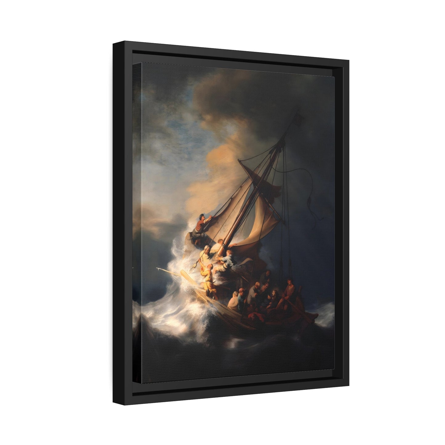 Rembrandt The Storm on the Sea of Galilee - Framed Canvas Art Reproduction