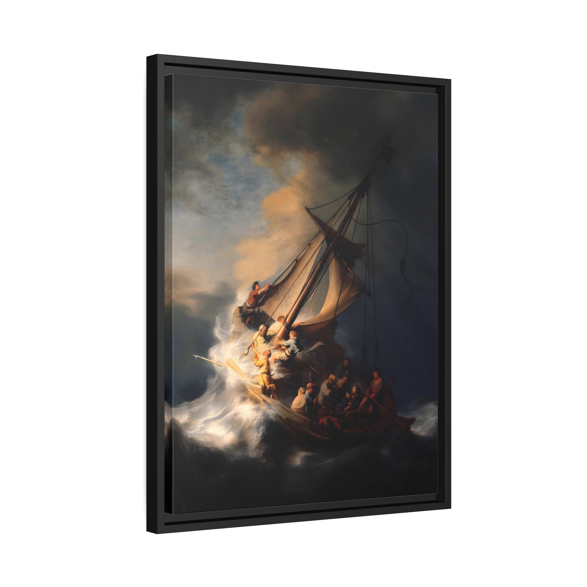 Rembrandt The Storm on the Sea of Galilee - Framed Canvas Art Reproduction