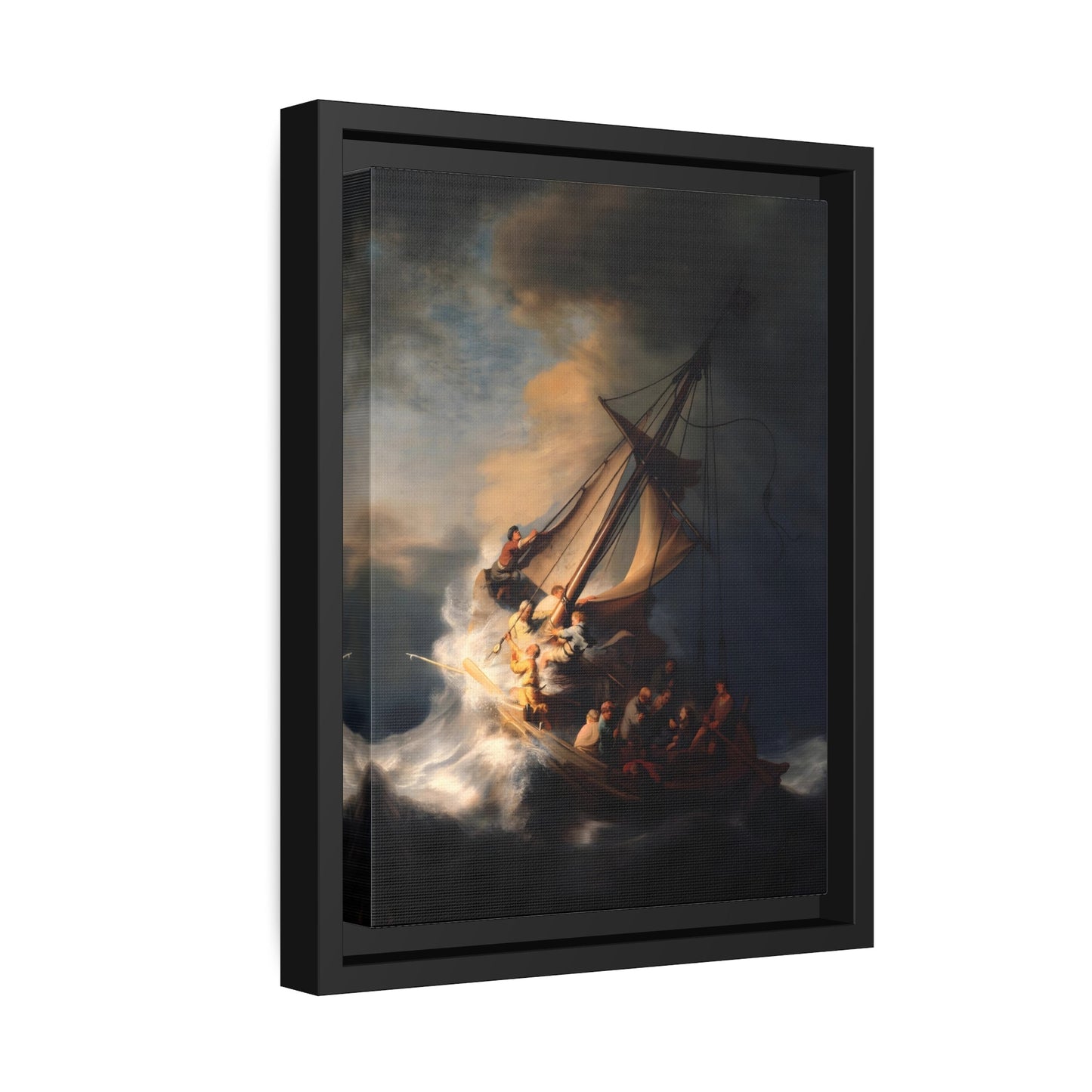 Rembrandt The Storm on the Sea of Galilee - Framed Canvas Art Reproduction