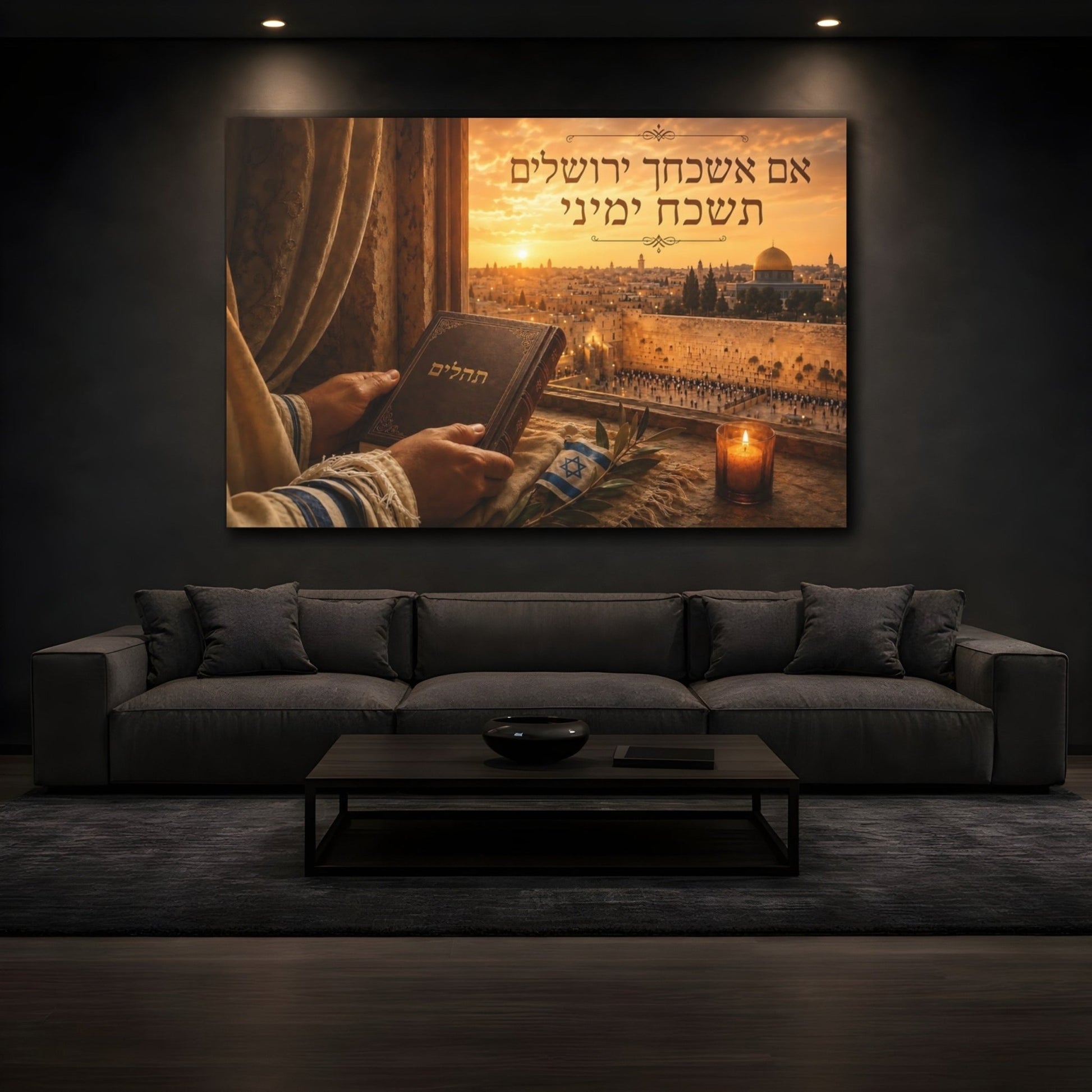 Remember Jerusalem Canvas - YesArtYes