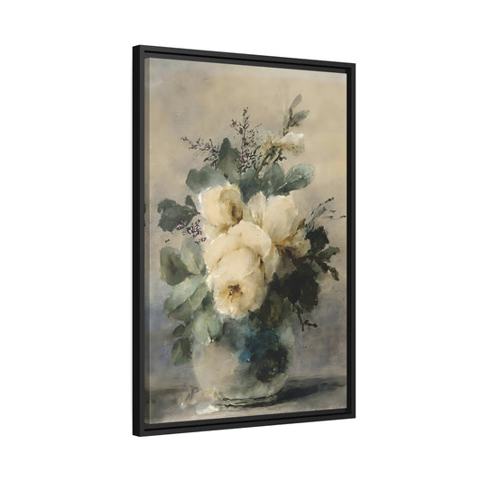 Roosenboom Still Life Peonies in a Vase - Framed Canvas Art Reproduction