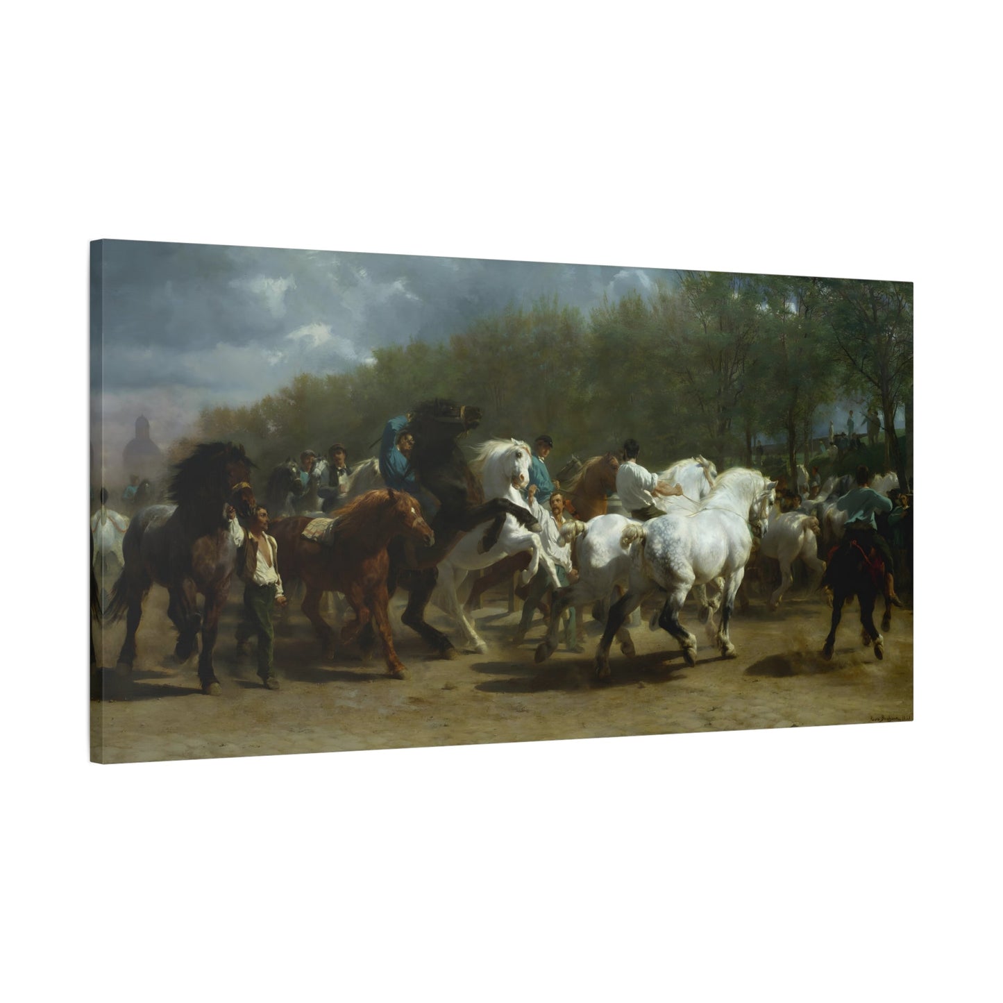 Rosa Bonheur Paris Horse Fair Canvas Print - Classic Animal Wall Art Prints - YesArtYes