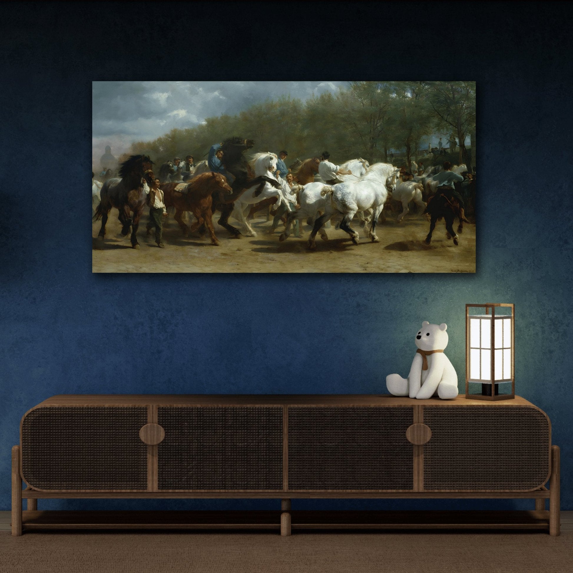 Rosa Bonheur Paris Horse Fair Canvas Print - Classic Animal Wall Art Prints