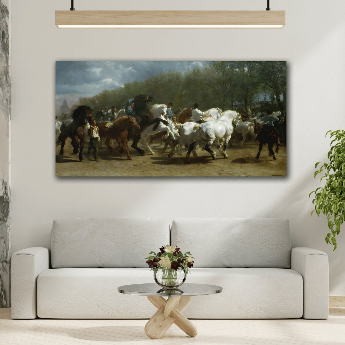 Rosa Bonheur Paris Horse Fair Canvas Print - Classic Animal Wall Art Prints