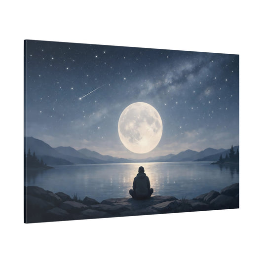 Scandi Light Astronomy Art shown as stretched canvas wall art