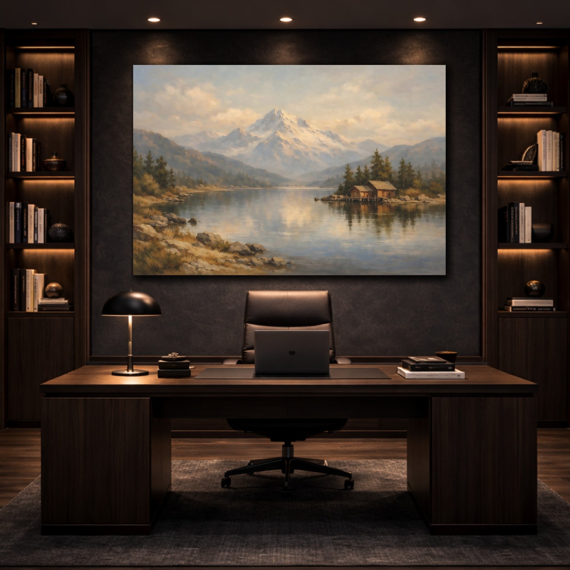 Mockup 4. Scandi Light Contrast Tension Visual Scene shown as stretched canvas wall art