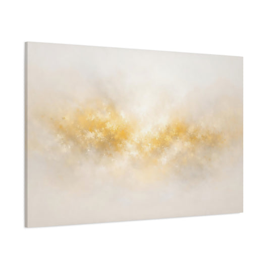 Scandi Light Gold Accent Art shown as stretched canvas wall art