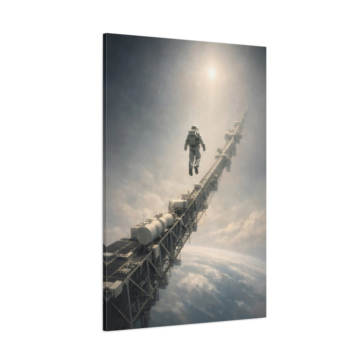 Main Mockup. Science Fiction Astronaut Astronaut Space shown as stretched canvas wall art