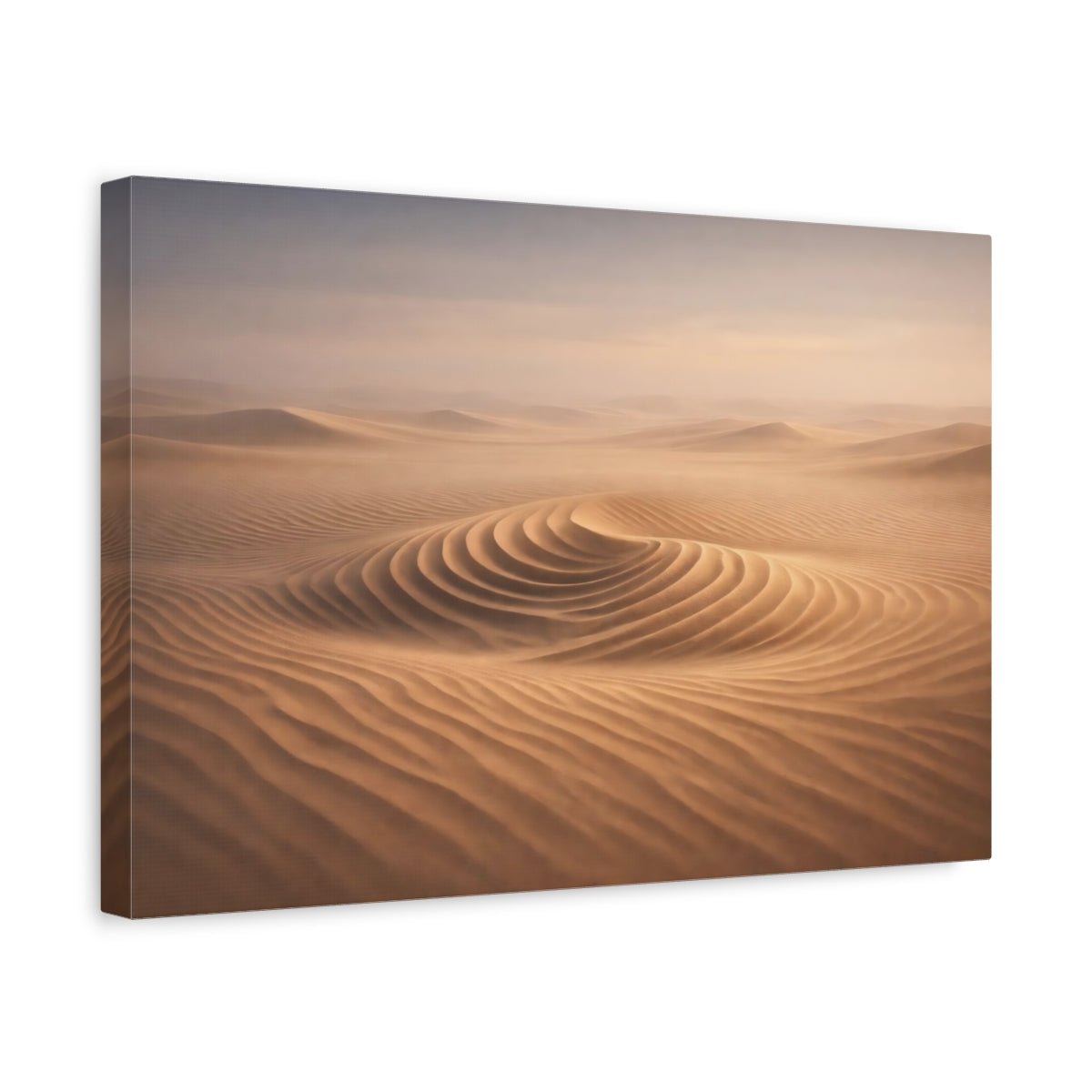 Science Fiction Sand Ripple Patterns Dunes Nature - Canvas Wall Art Print - YesArtYes