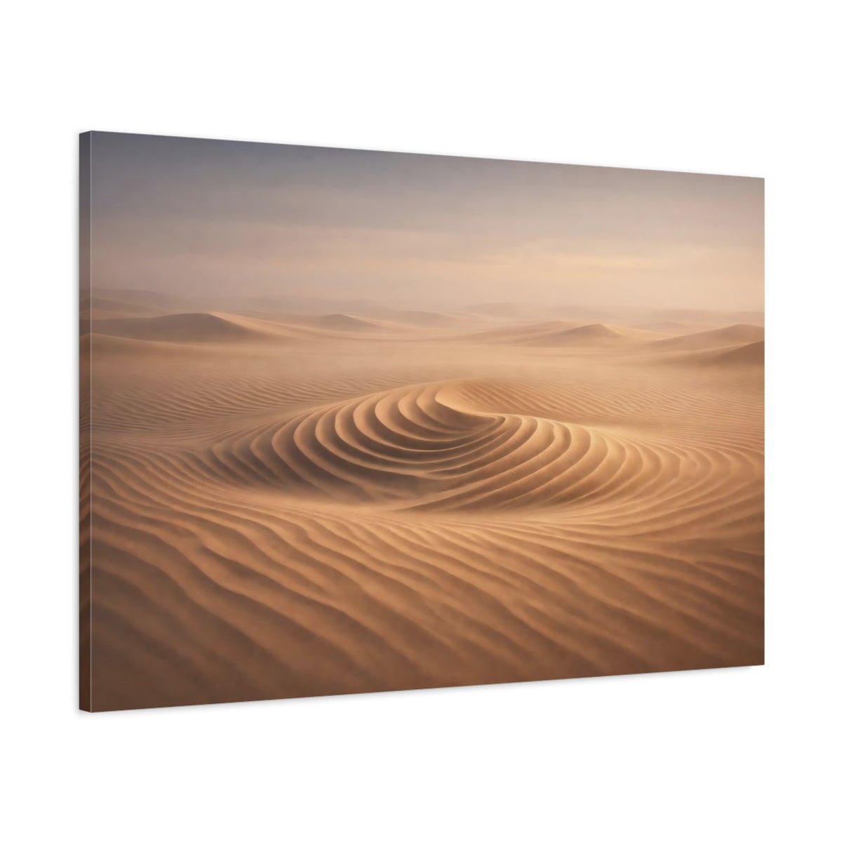 Science Fiction Sand Ripple Patterns Dunes Nature - Canvas Wall Art Print - YesArtYes