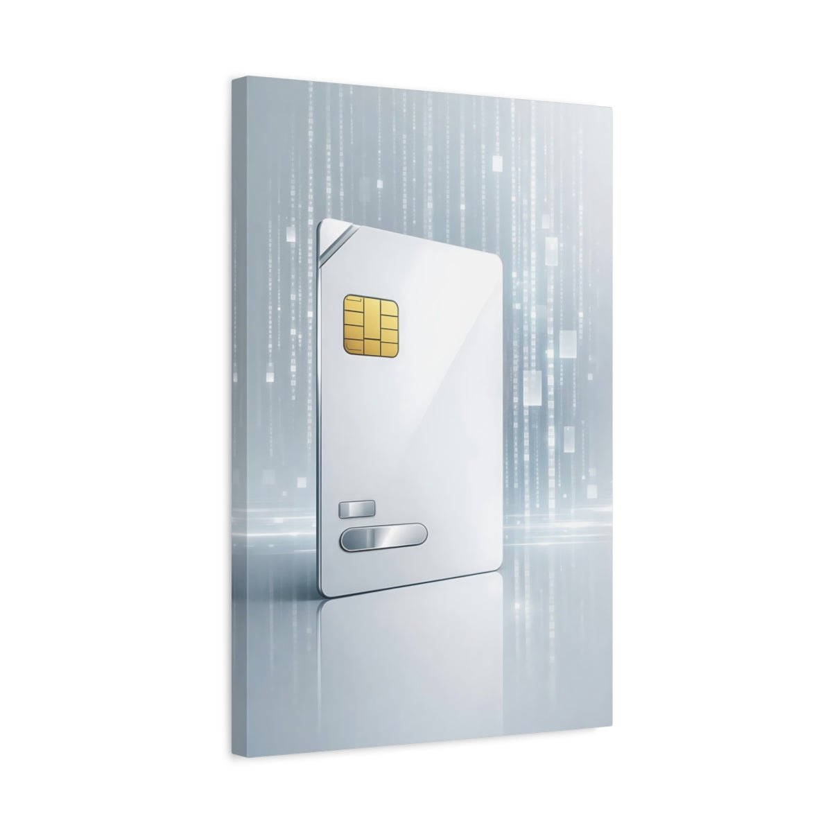 Science Fiction Smart Card Silver And Gold - Canvas Wall Art Print - YesArtYes